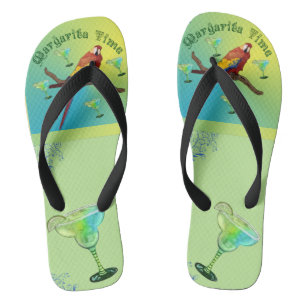 Margarita-Zeit Flip Flops