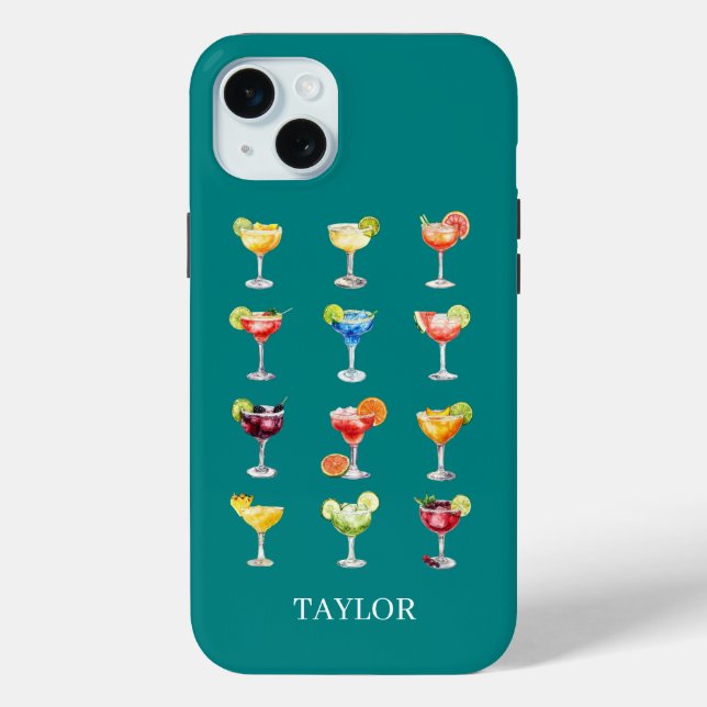 Margaritas Anyone Monogrammed  Case-Mate iPhone Hülle (Rückseite)