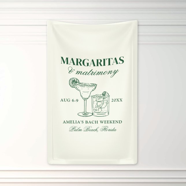 Margaritas & Matrimony Bachelorette Banner (Von Creator hochgeladen)