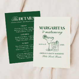 Margaritas & Matrimony Bachelorette Einladung