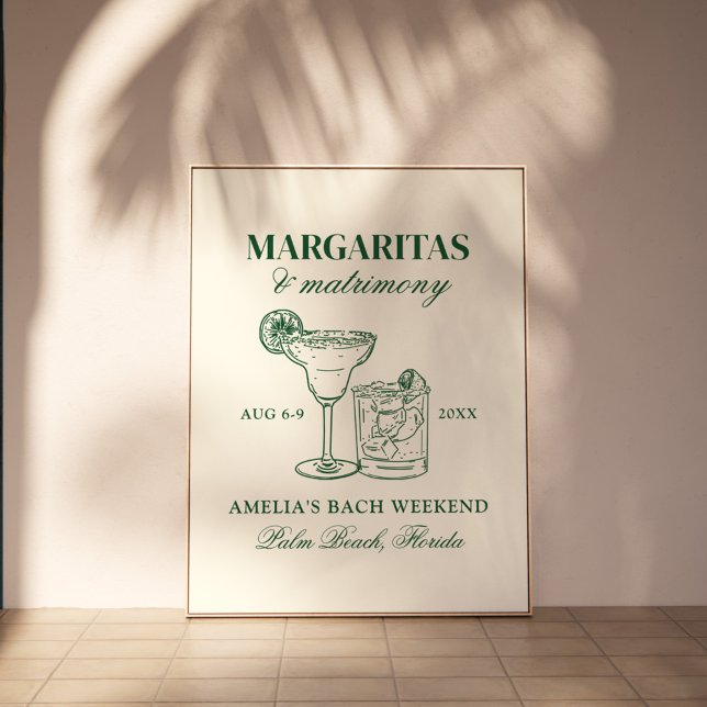 Margaritas & Matrimony Bachelorette Poster (Von Creator hochgeladen)