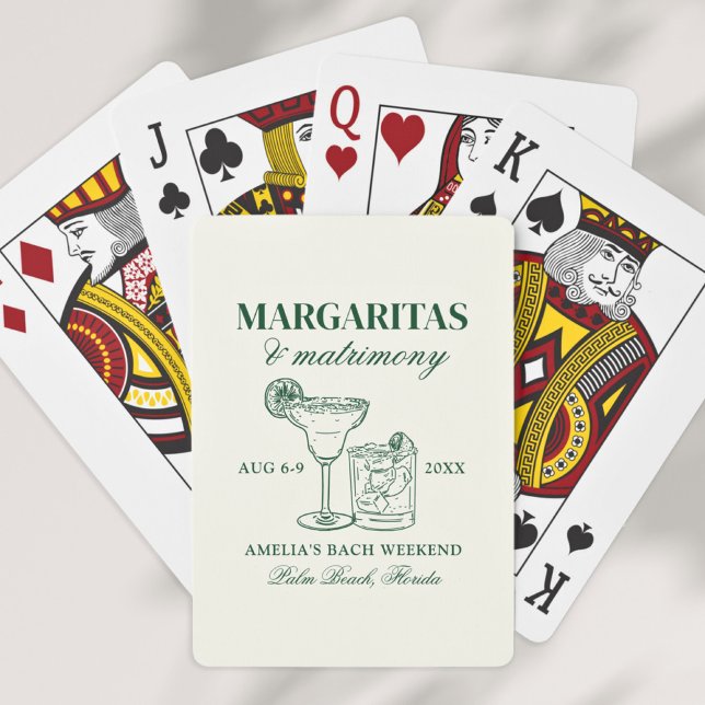 Margaritas & Matrimony Bachelorette Spielkarten (Von Creator hochgeladen)