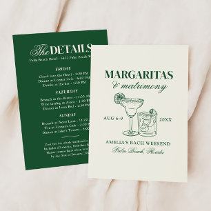 Margaritas & Matrimony Junggesellinnenabschied Einladung