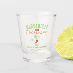 Margaritas & Matrimony Tulum Junggeselinnen-Abschi Schnapsglas