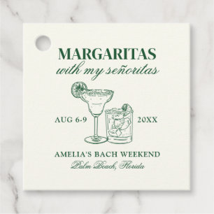 Margaritas mit meinem Señoritas Bachelorette Woche Geschenkanhänger