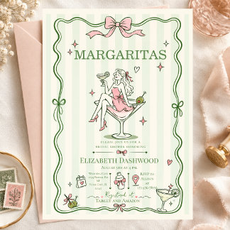 Margaritas Pool Kritzelparty Cocktail Junggesellin Einladung