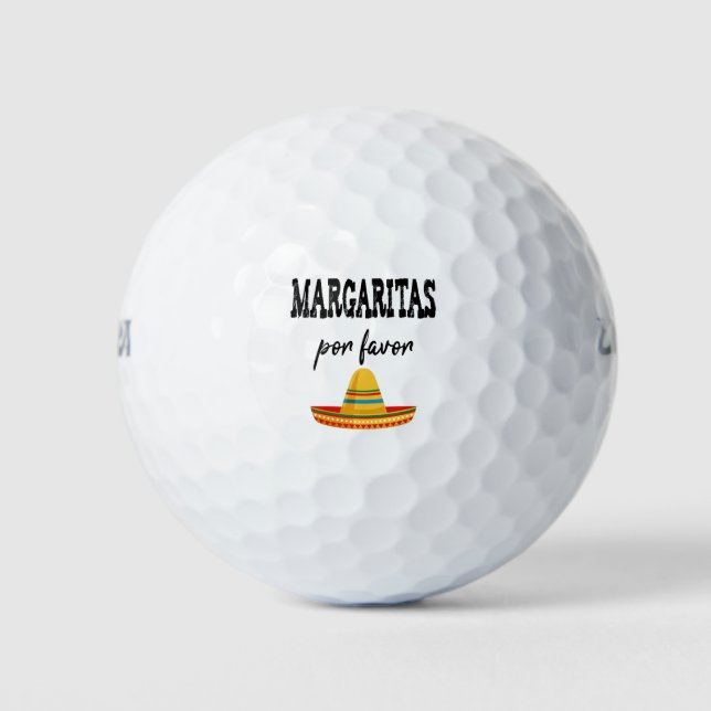 Margaritas Por Favor Cinco De Mayo 2021 Golfball (Vorderseite)