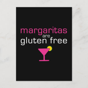 Margaritas sind glutenfrei postkarte