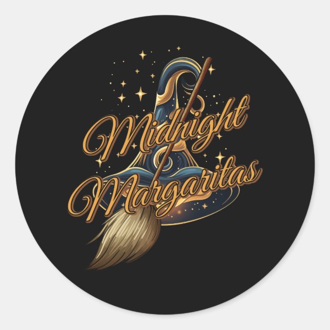 Margaritas Society Practice Magic Hexe Runder Aufkleber (Vorderseite)