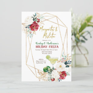 Margaritas und Mistletoe Christmas Fiesta Einladung