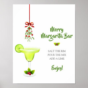 Margaritas und Mistletowein - Willkommen Bar Poster
