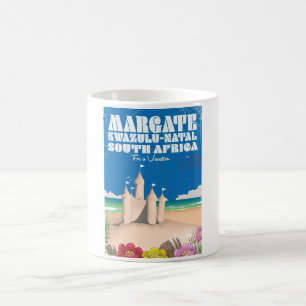 Margate, KwaZulu-Natal Südafrika Reiseausdruck Kaffeetasse