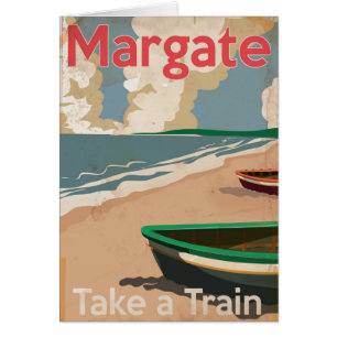 Margate Vintage-Dampflokomotive-Reiseposter