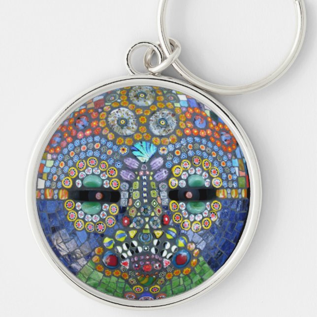 Marge Mosaic Mask Schlüsselanhänger (Vorne)