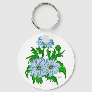 Margeriten Blume Schlüsselanhänger