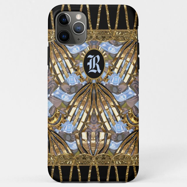 Margo Spray-einzigartiges elegantes Monogramm Case-Mate iPhone Hülle (Rückseite)