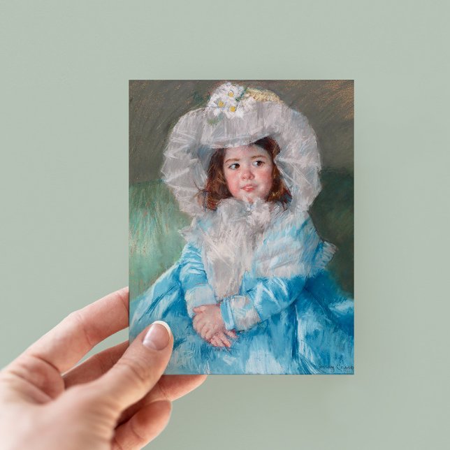 Margot in Blue | Mary Cassatt Postkarte (Von Creator hochgeladen)
