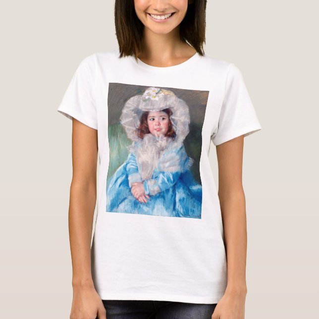 Margot in Blue, Mary Cassatt T-Shirt (Vorderseite)