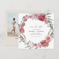 MARGOT Square Dusty Rose Blush Foto Save the Date
