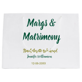 Margs and matrimony add name date bachelorette par große geschenktüte