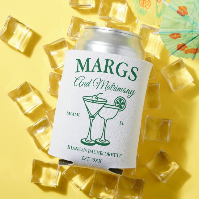 Margs and Matrimony Beach Junggeselinnen-Abschied Dosenkühler (In Situ Sommer)