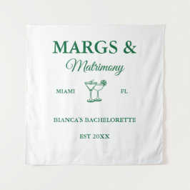 Margs and Matrimony Beach Junggeselinnen-Abschied Wandteppich