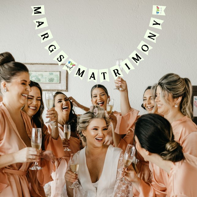 Margs and Matrimony Chic Margarita Trio Lime Green Wimpelkette (Von Creator hochgeladen)