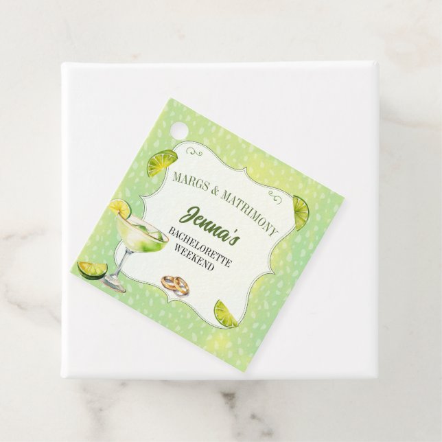 Margs and Matrimony Junggeselinnen-Abschied Geschenkanhänger (Beispiel)