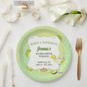 Margs and Matrimony Junggeselinnen-Abschied Pappteller