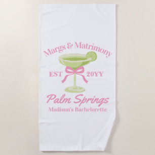 Margs and Matrimony Margaritas Junggeselinnen-Absc Strandtuch