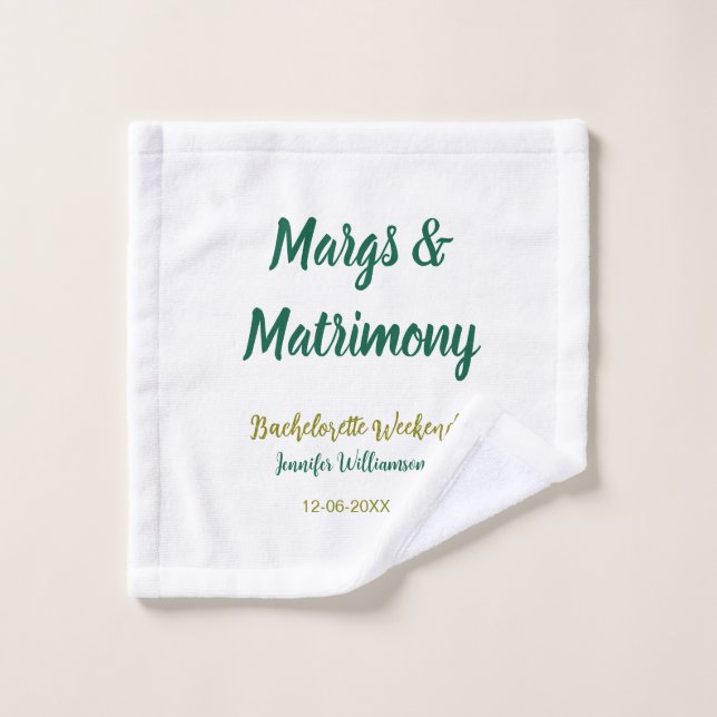 Margs et mariage ajoutez nom date enterrement vie  (Gant de toilette)