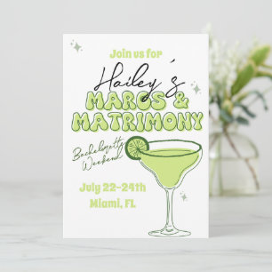 Margs et matrimoniale bachelorette invitation
