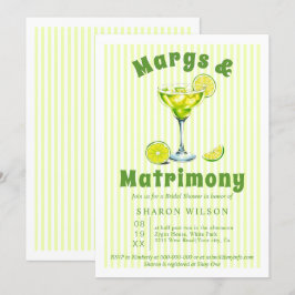 Margs & Matrimons Cocktailstreifen Brautparty I Einladung