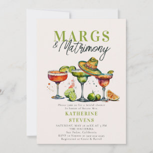 Margs Matrimons Margaritas Colorful Brautparty Einladung
