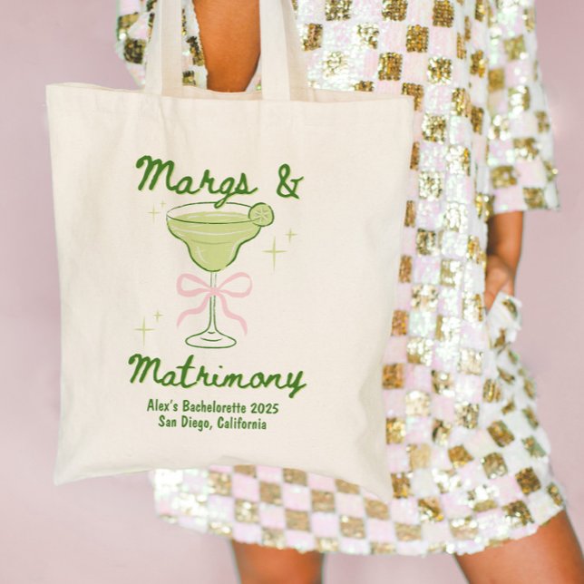 Margs & Matrimony Bachelorette Custom Tragetasche (Margs & Matrimony Bachelorette Custom Tote Bag)
