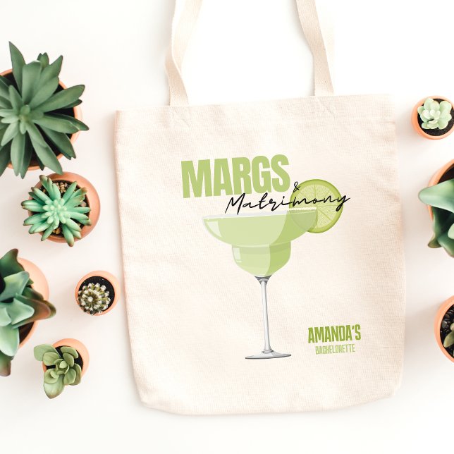 Margs & Matrimony Bachelorette Favors Tragetasche (Magrs & Matrimony Bachelorette Favors Tote Bag)