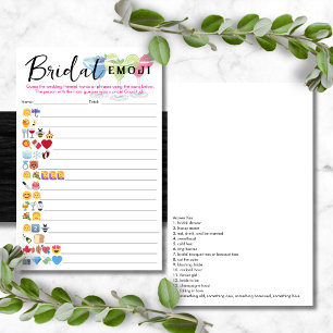 Margs & Matrimony Braut-Emoji-Antworten inklusive Flyer