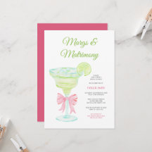 Margs & Matrimony Brautparty-Einladung