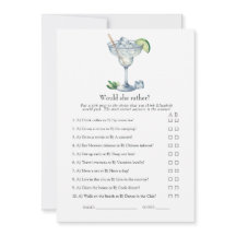 Margs & Matrimony Bridal Shower Game