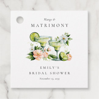 Margs & Matrimony Floral Brautparty Geschenkanhänger