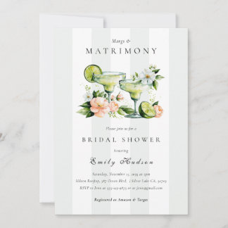 Margs & Matrimony Floral Brautschmaus Einladung