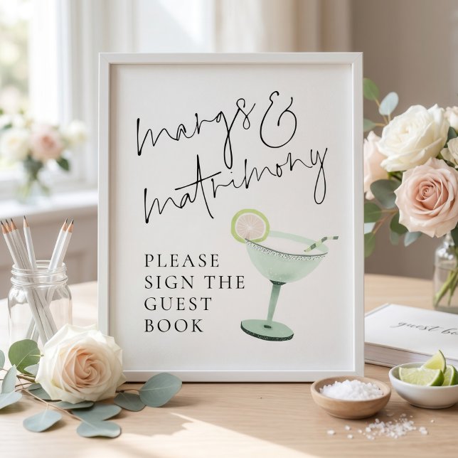 Margs Matrimony Gästebuch Zeichen Brautparty  (Von Creator hochgeladen)