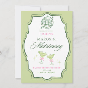 Margs & Matrimony Junggesellinnen-Abschied Coquett Einladung