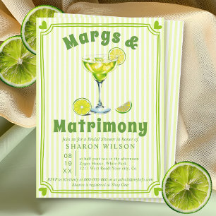 Margs & Matrimony Kritzelrand Junggesellinnenabsch Einladung