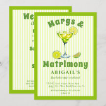 Margs & Matrimony lime green bachelorette