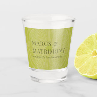 Margs & Matrimony Limettengrüne Junggesellinnenpar Schnapsglas