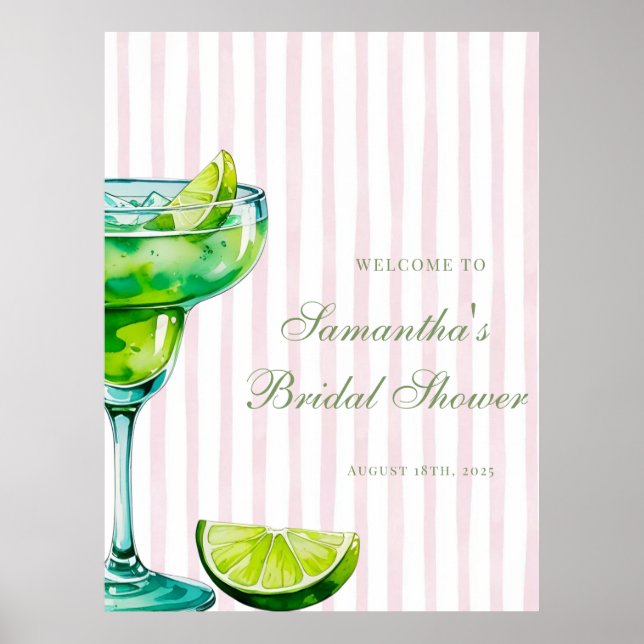 Margs & Matrimony Limon Margarita Brautparty Poster (Vorne)