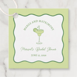 "Margs & Matrimony" Limones Margarita-Brautparty Geschenkanhänger