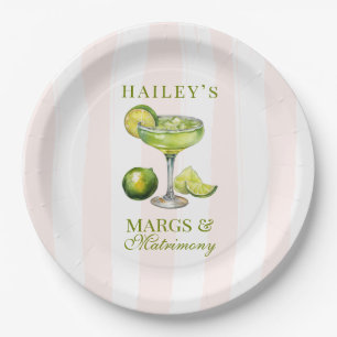 Margs & Matrimony Margarita Brautparty Pappteller