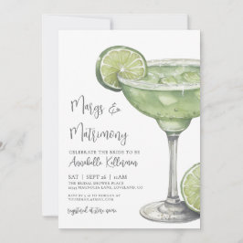 Margs & Matrimony Margarita Bridal Shower Einladung